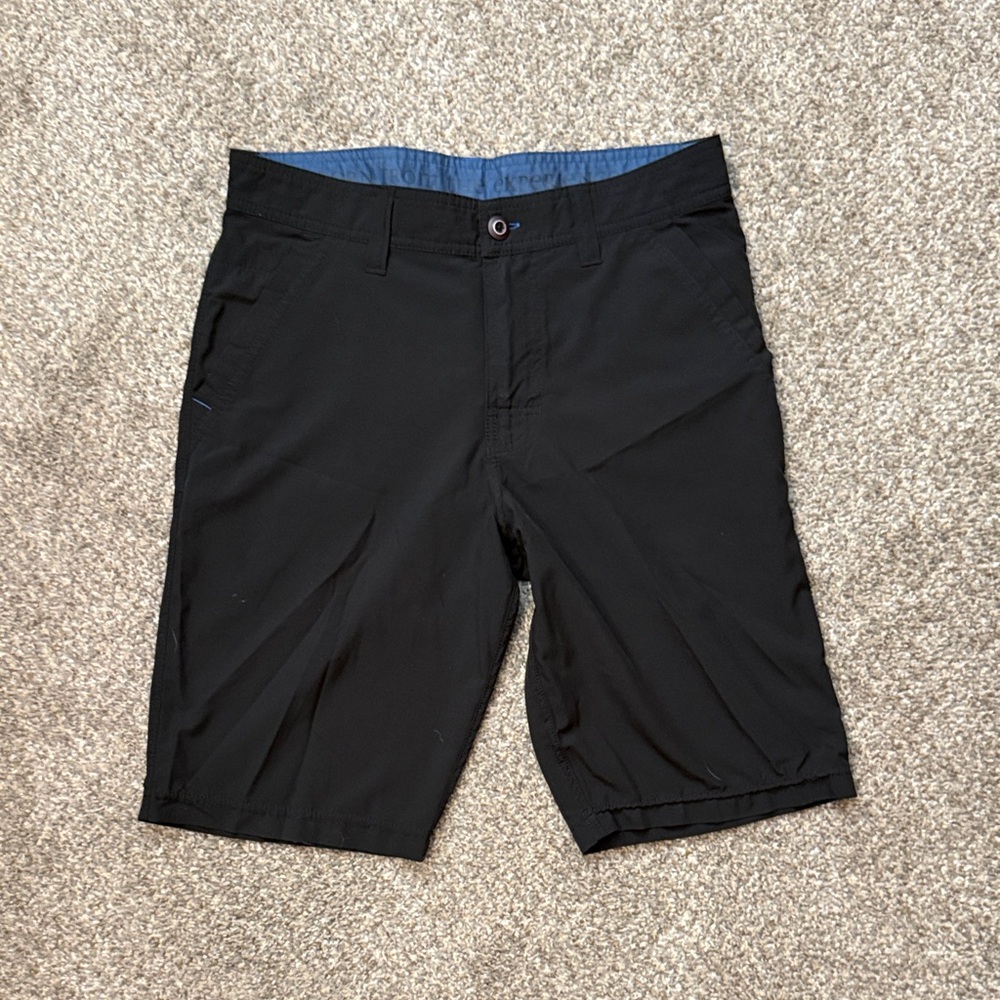 Prana Men's Black Flat Front Shorts